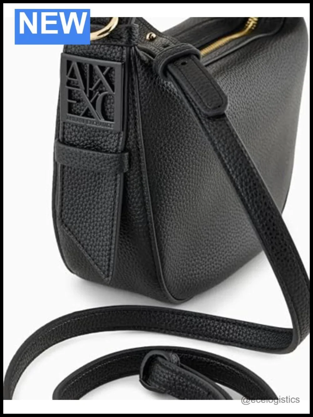 Armani Exchange Susie Soft Hobo Small Bag with Cotton Blend Fabric